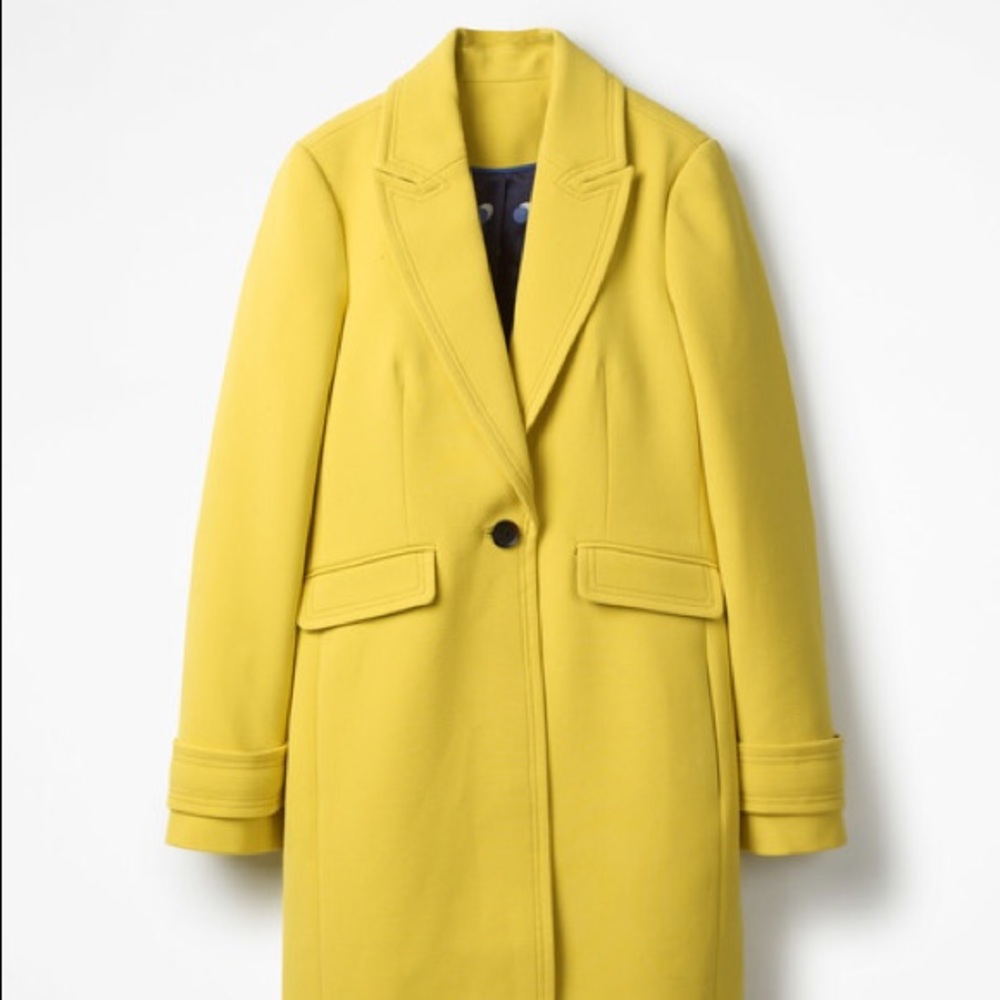 Boden Mimosa Yellow Aileen Coat
